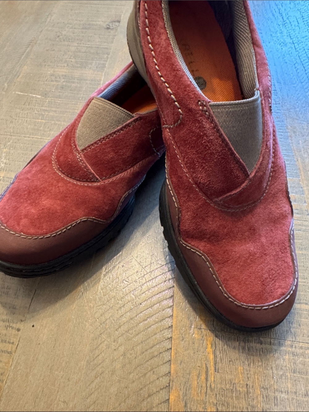 Merrell Women's Wine Suede Slip-On Loafers